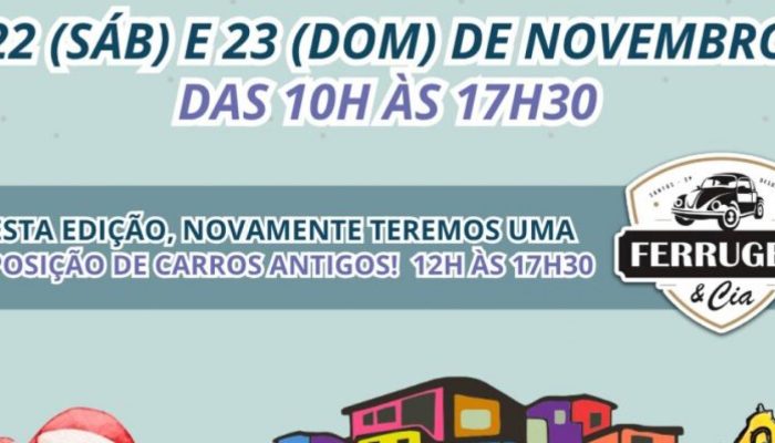 Esta edição contará também com uma exposição de carros antigos, trazendo um charme especial...