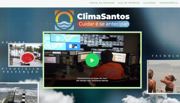 Portal centraliza informações sobre os impactos das mudanças climáticas em Santos e no mundo