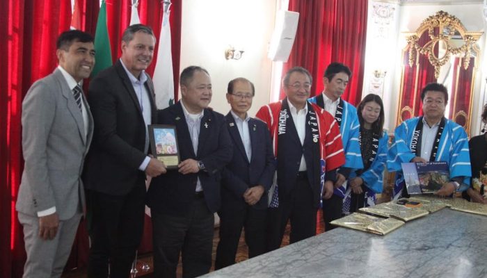 Autoridades japonesas continuarão na Cidade visitando pontos turísticos na quarta. Fotos: Carlo...