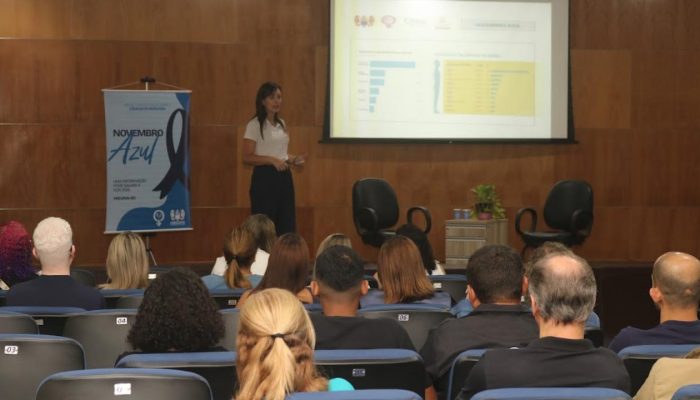Palestra integra a programação do Novembro Azul. Fotos: Raimundo Rosa e divulgação