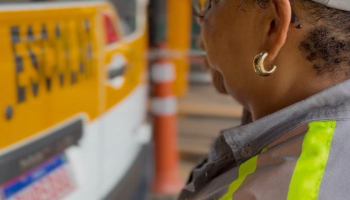 Vistoria verifica itens de segurança para o transporte dos alunos. Fotos: divulgação